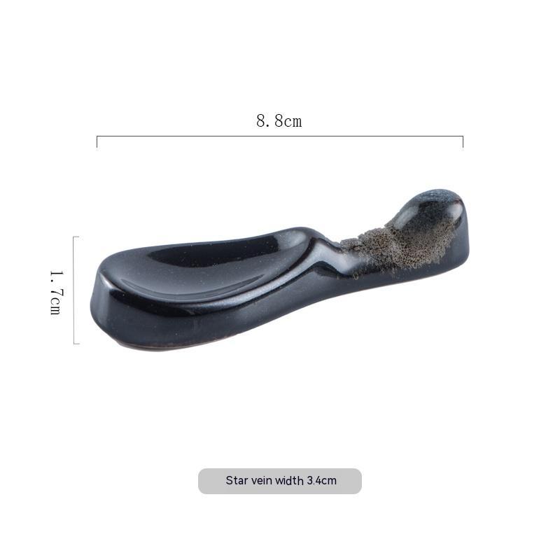 Stylish dark ceramic chopsticks holder japanese style. modern kitchen accessories.  